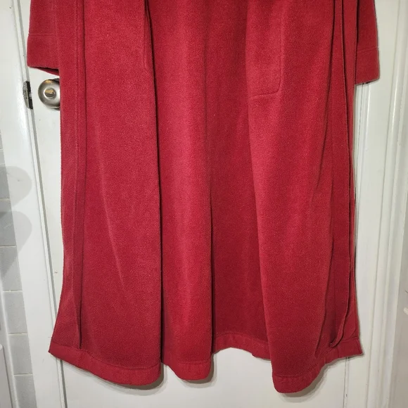 LL Bean Womens Petite Large Polyester Robe Red - Picture 6 of 13